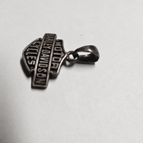 Harley-Davidson 925 Sterling Silver Bar and Shield Logo Motorcycle Biker Pendant - Picture 9 of 16